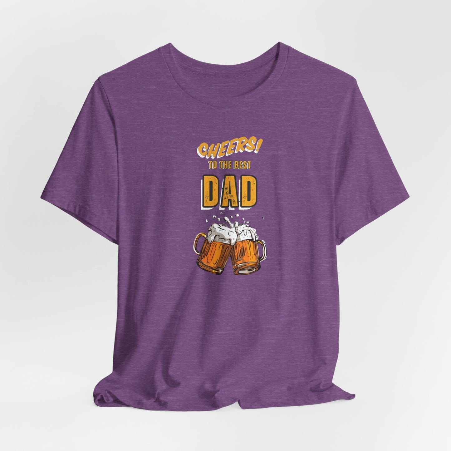 Cheers to the Best Dad Unisex Jersey Short Sleeve Tee
