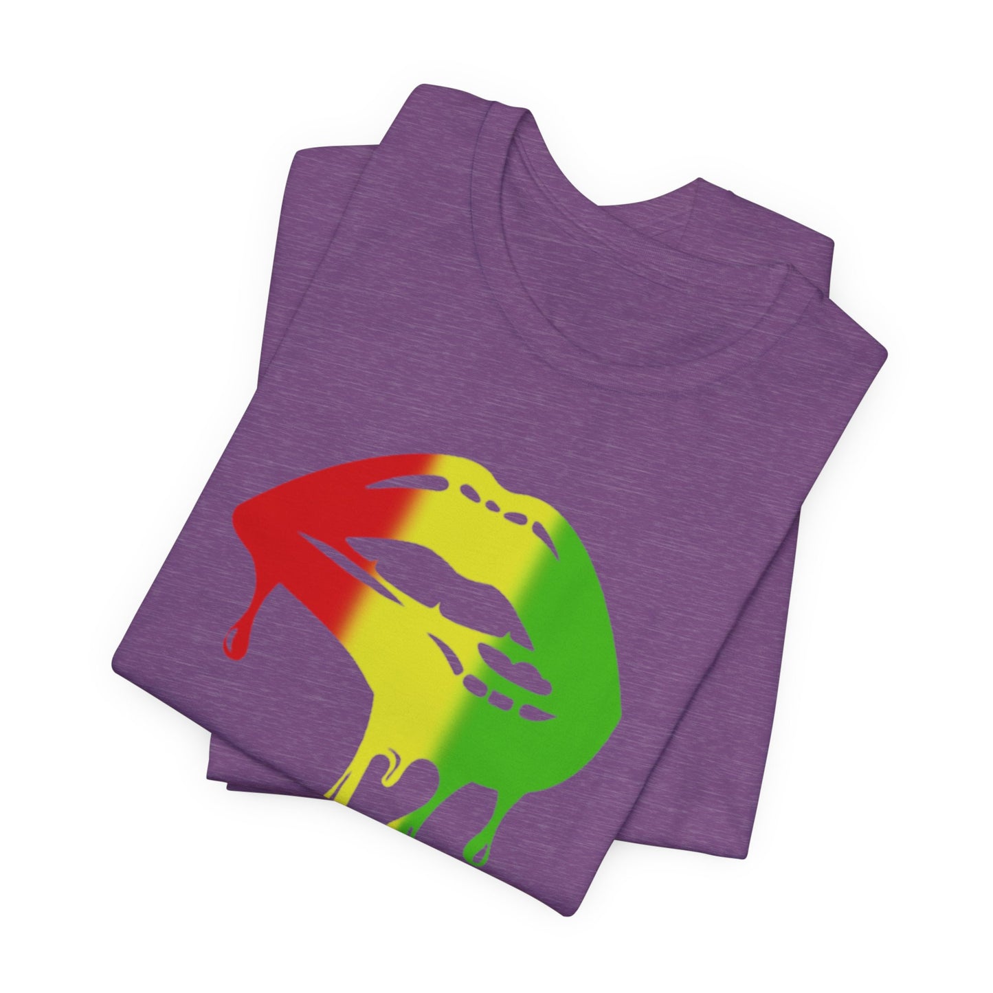 Rasta Lips Unisex Jersey Short Sleeve Tee