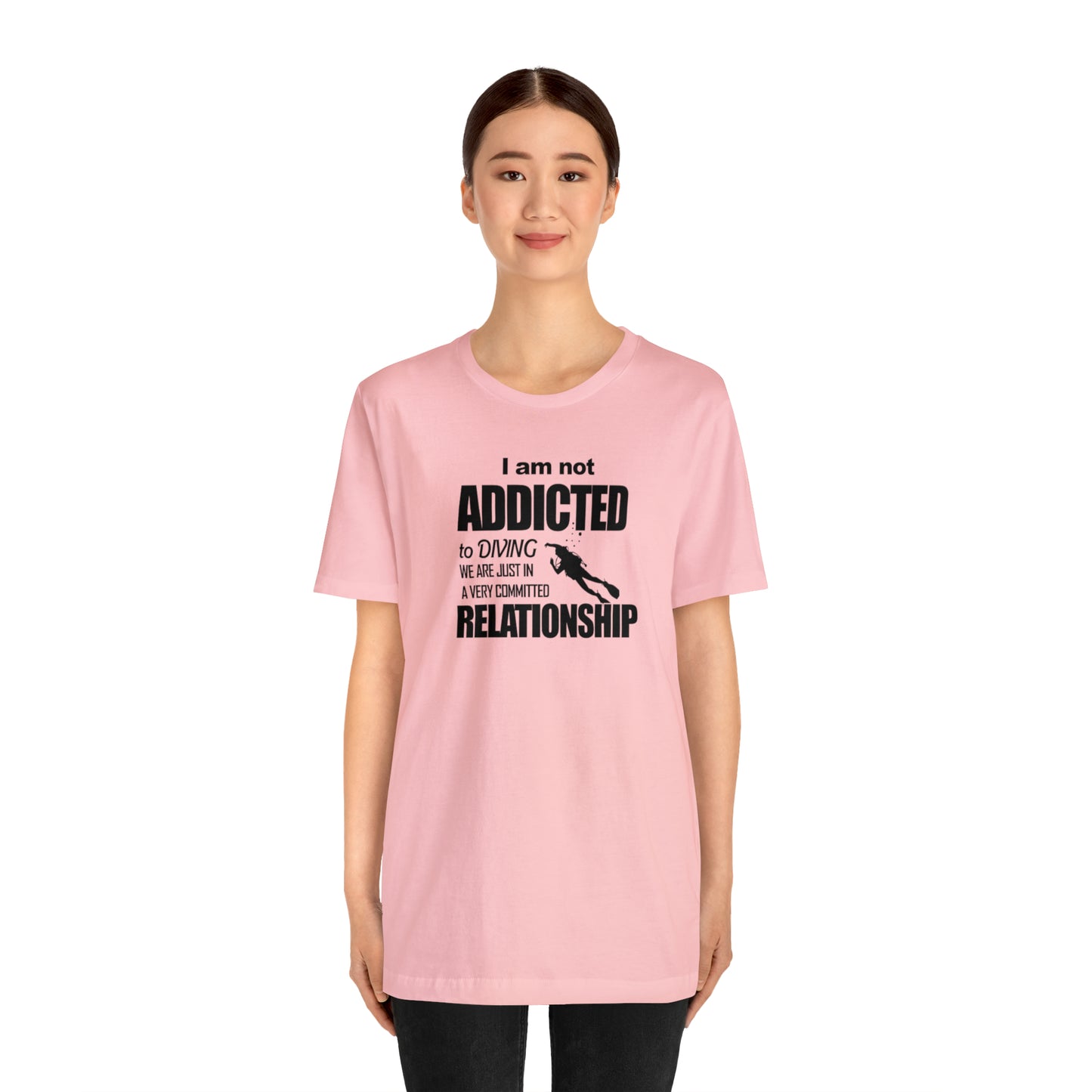 Addicted to diving Jersey Short Sleeve Tee