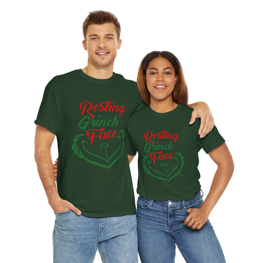 Resting Grinch Face Cotton Tee