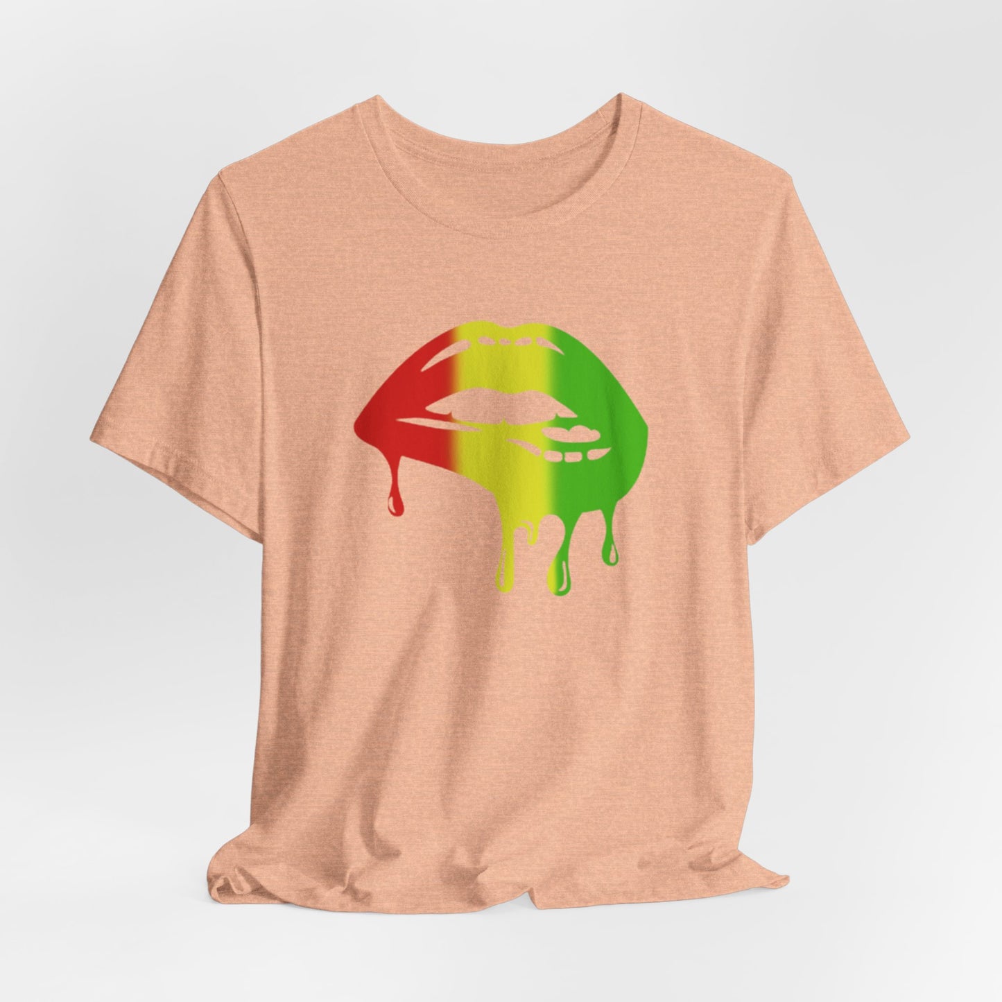 Rasta Lips Unisex Jersey Short Sleeve Tee