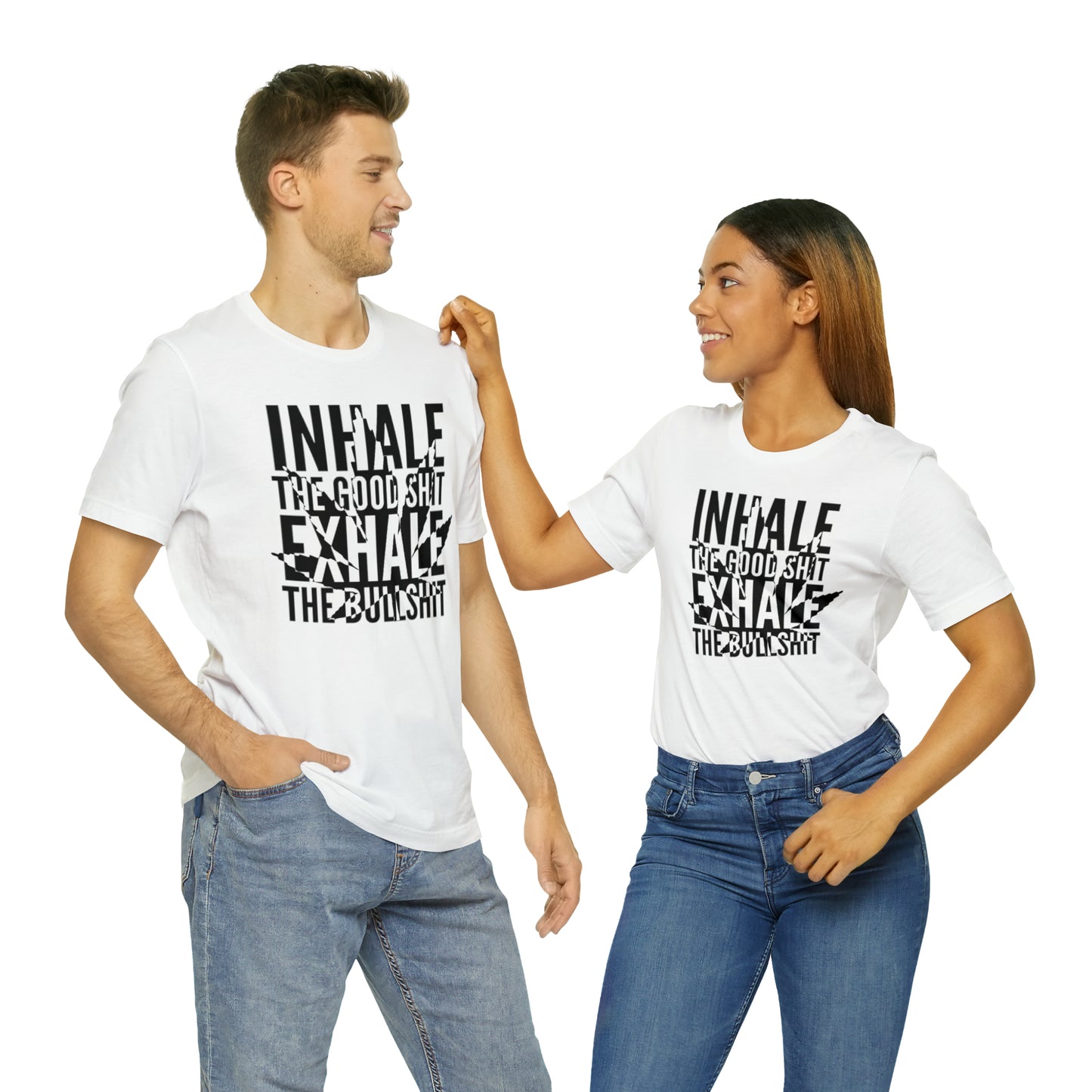 Inhale/exhale Unisex Jersey Short Sleeve Tee