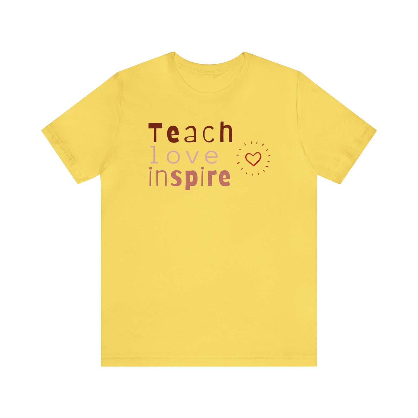 Teach Love Jersey Short Sleeve Tee