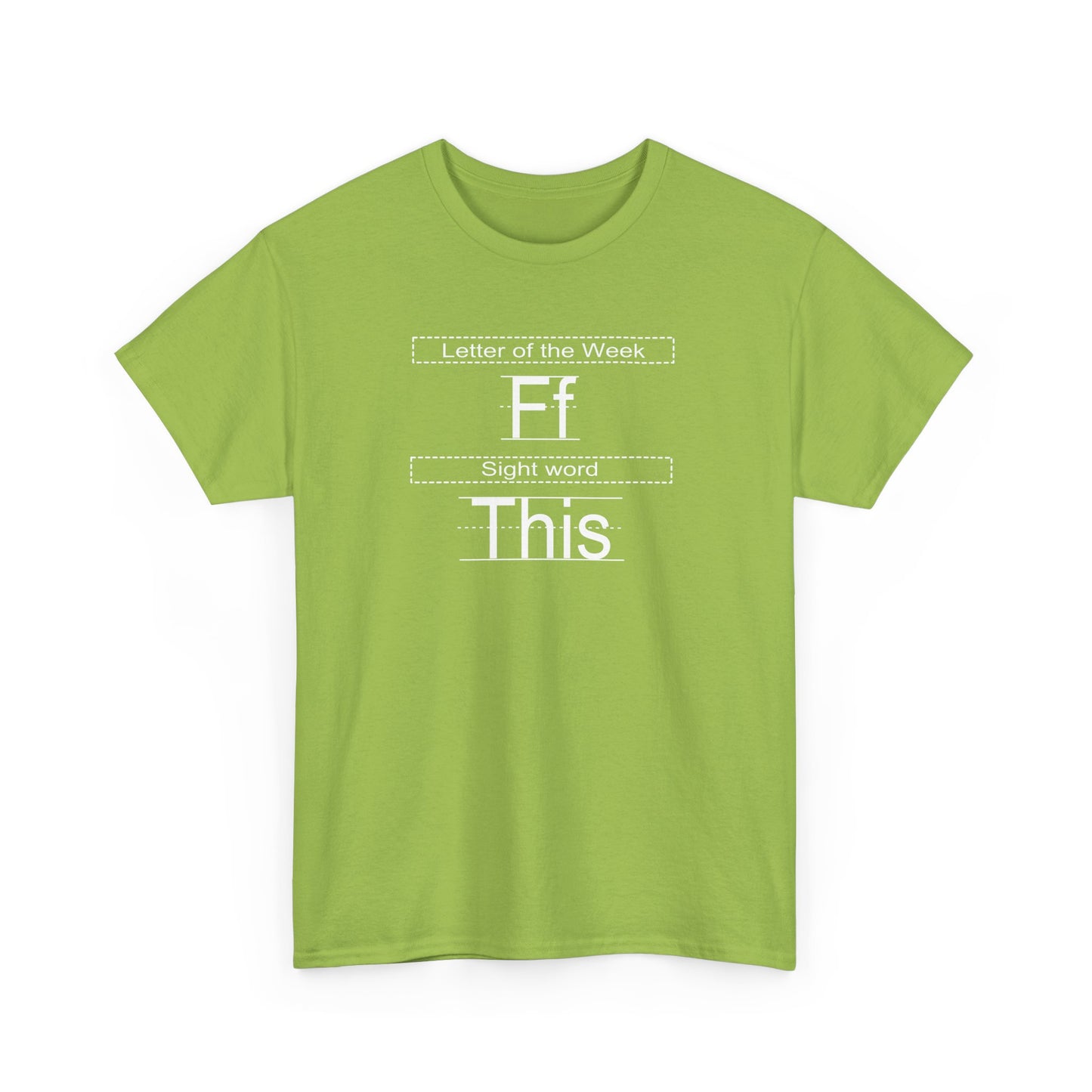 Sight Words Unisex Heavy Cotton Tee