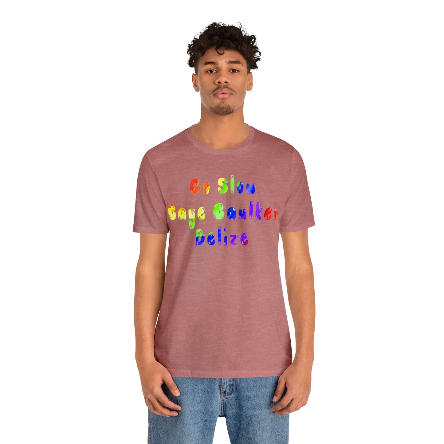 Go Slow Rainbow Unisex Jersey Short Sleeve Tee