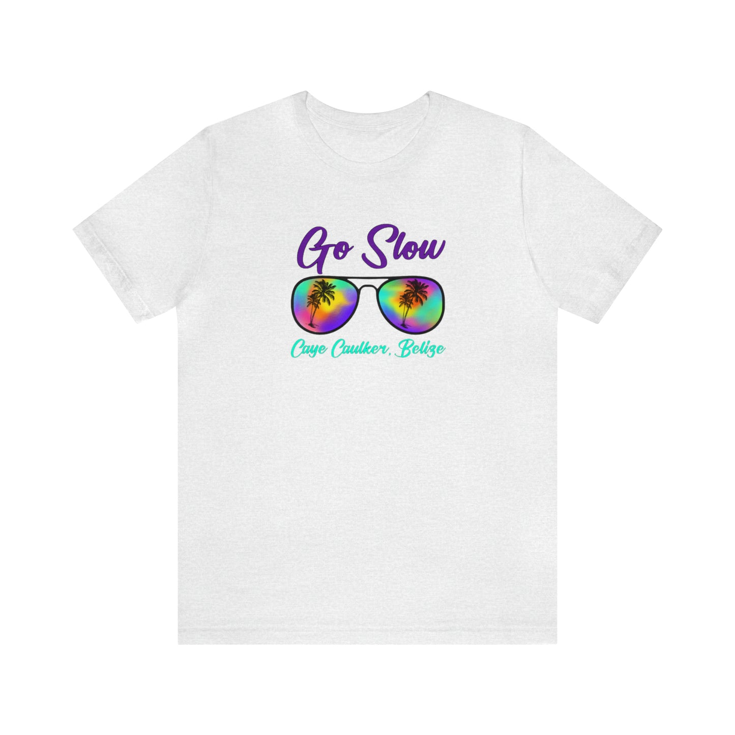 Unisex  Go Slow Purple Short Sleeve Tee