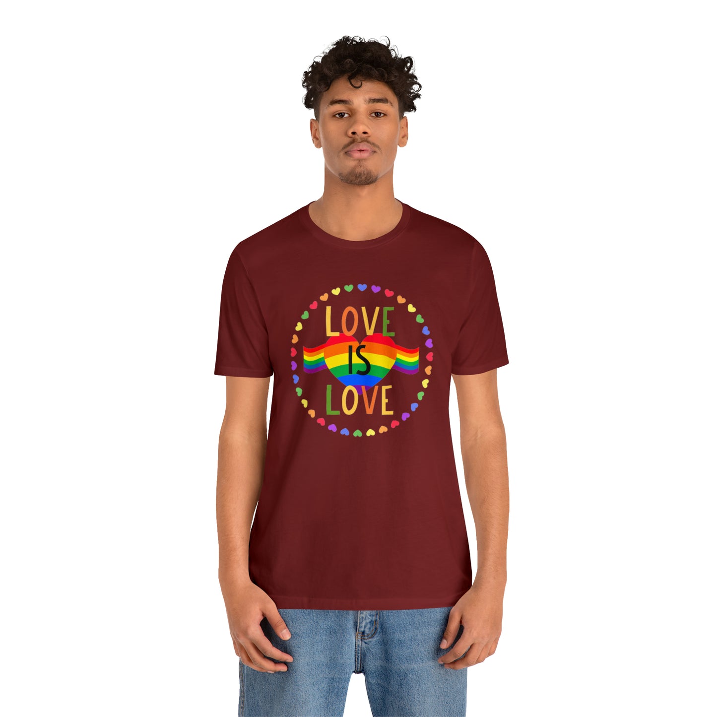 Love is love Jersey Short Sleeve Tee