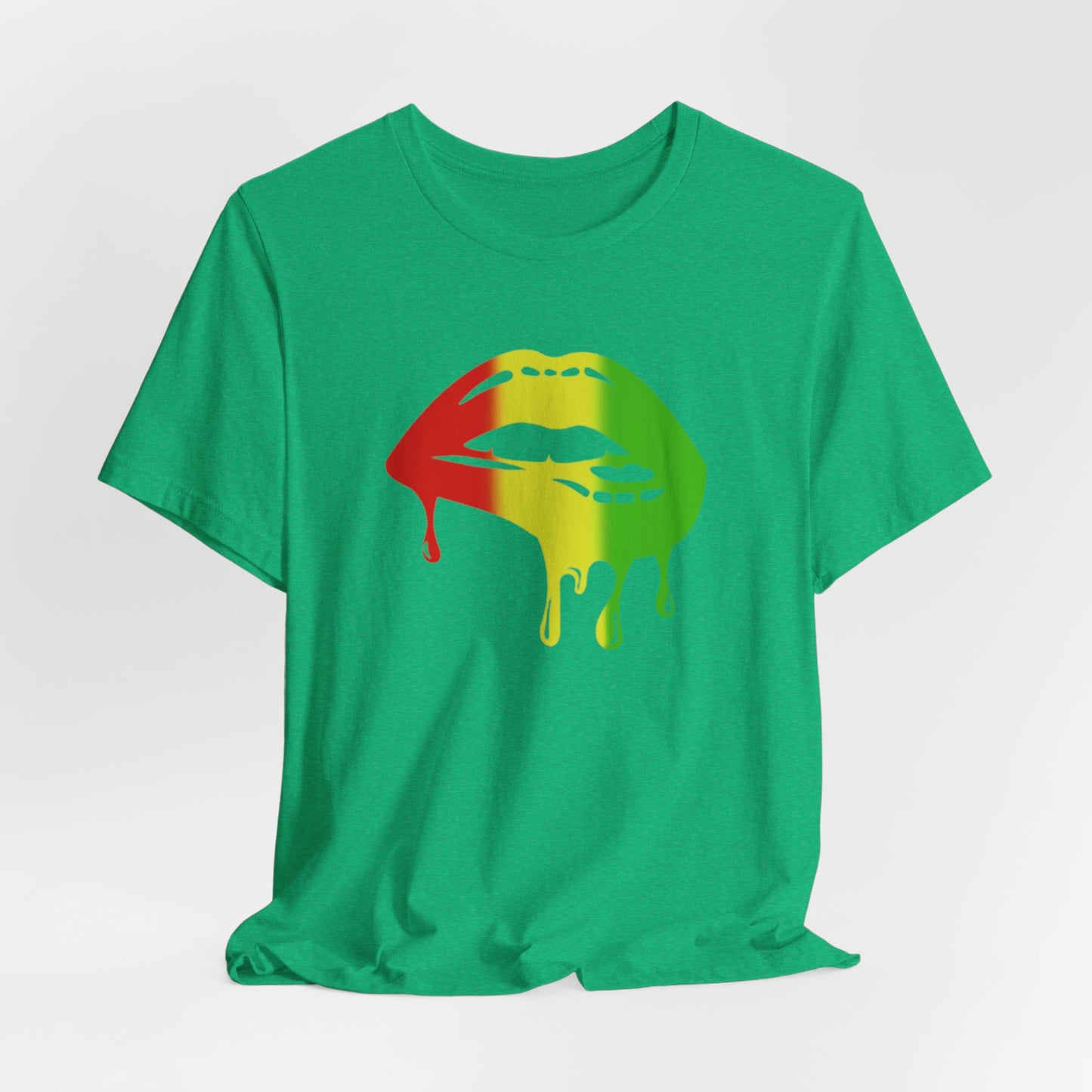 Rasta Lips Unisex Jersey Short Sleeve Tee