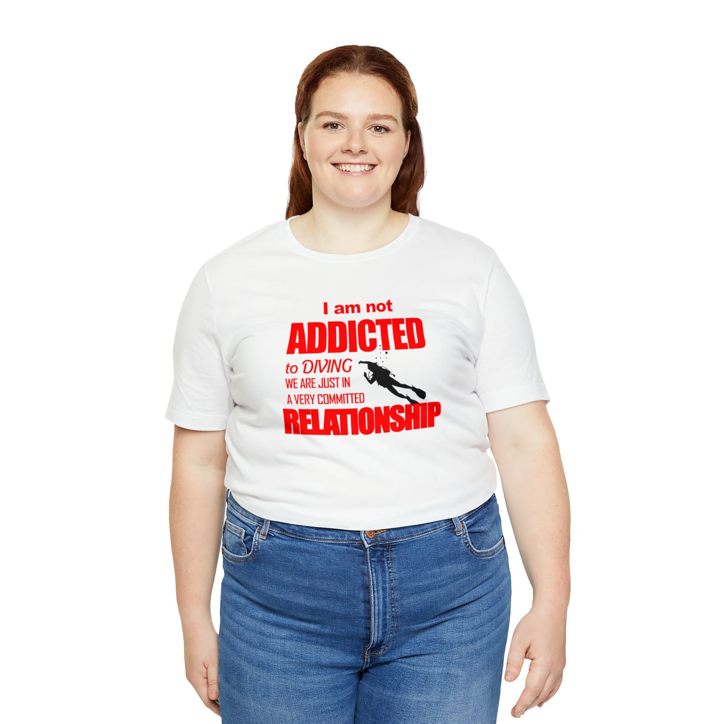 Addicted to diving Jersey Short Sleeve Tee