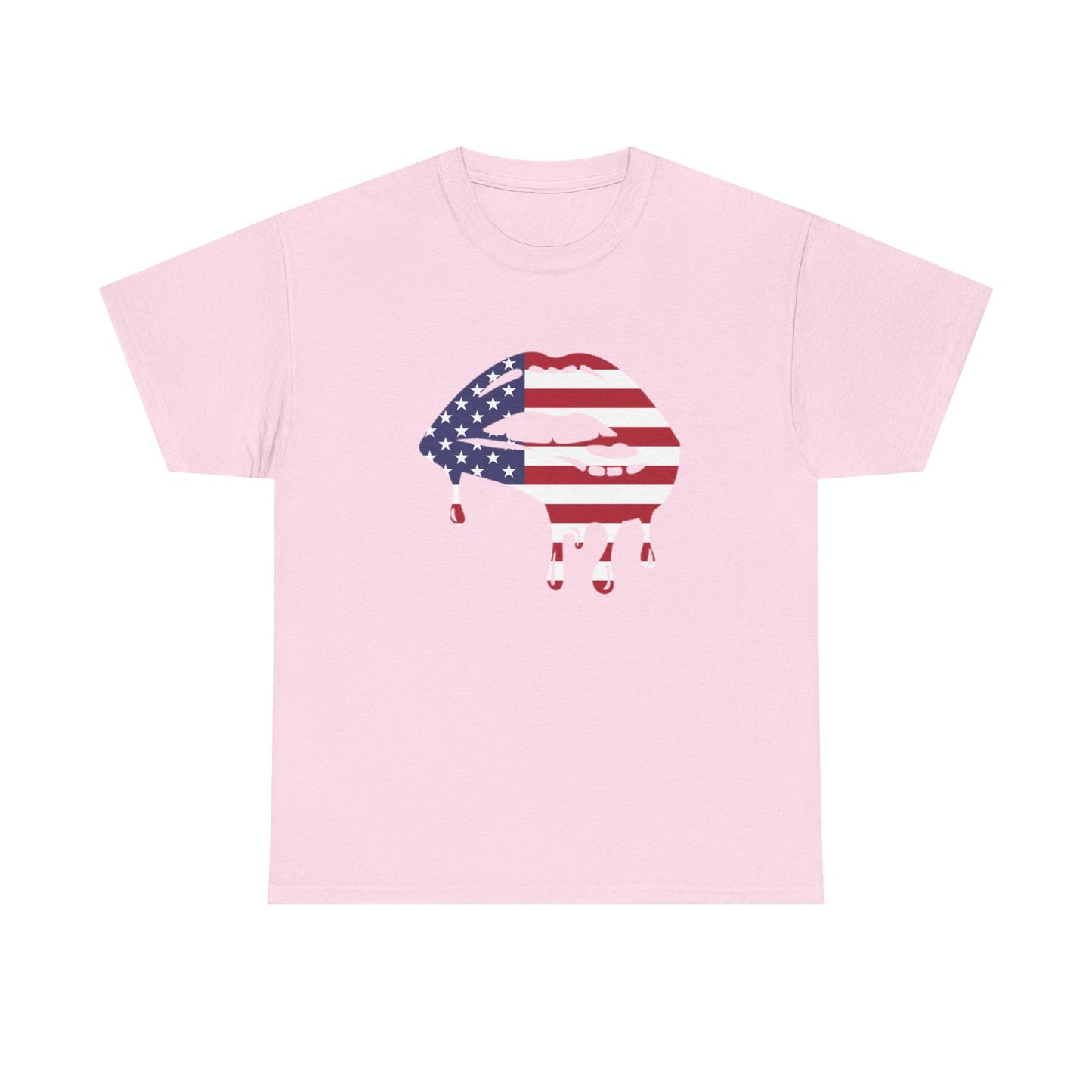 Patriotic Lips Unisex Heavy Cotton Tee