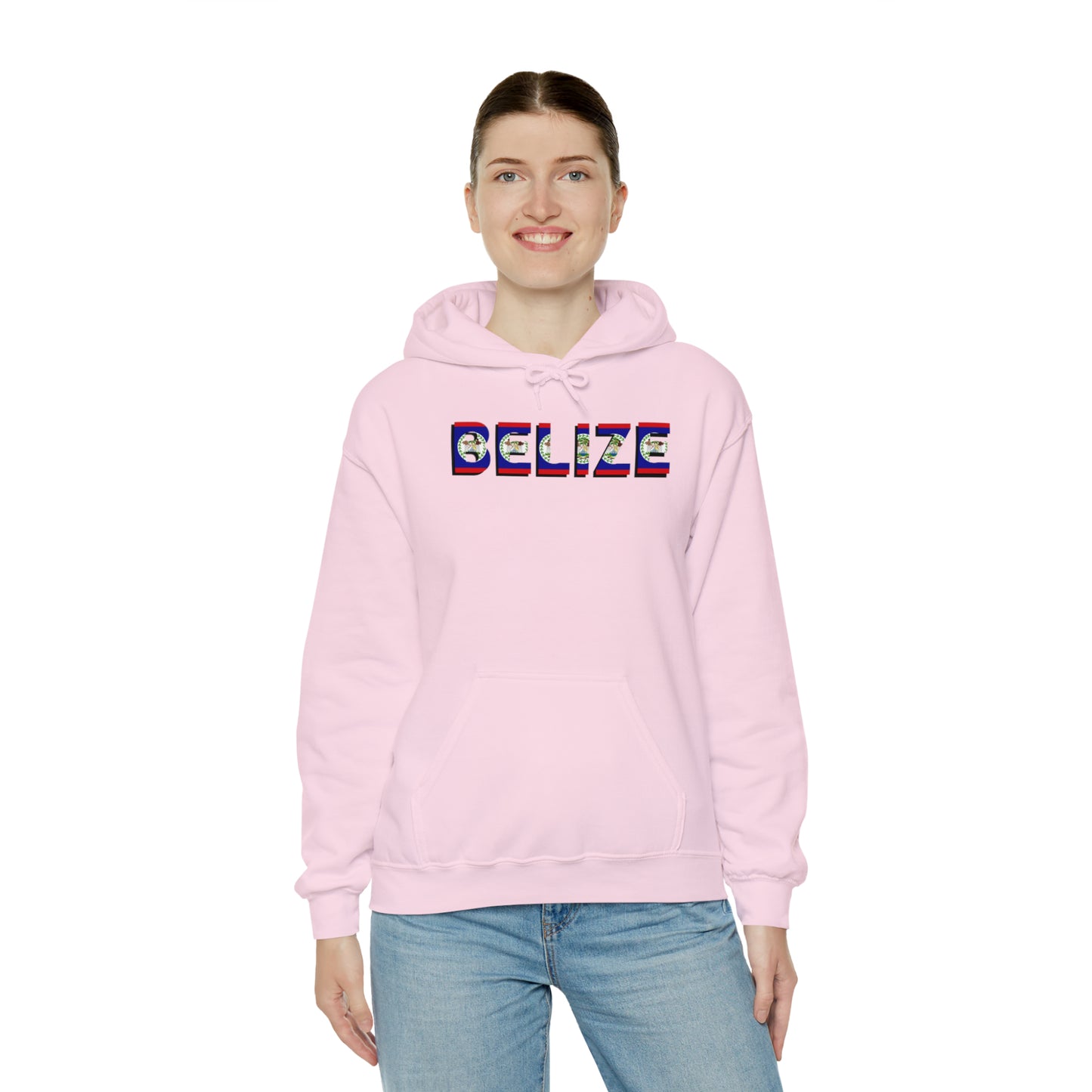Belize flag Unisex Heavy Blend™ Hooded Sweatshirt