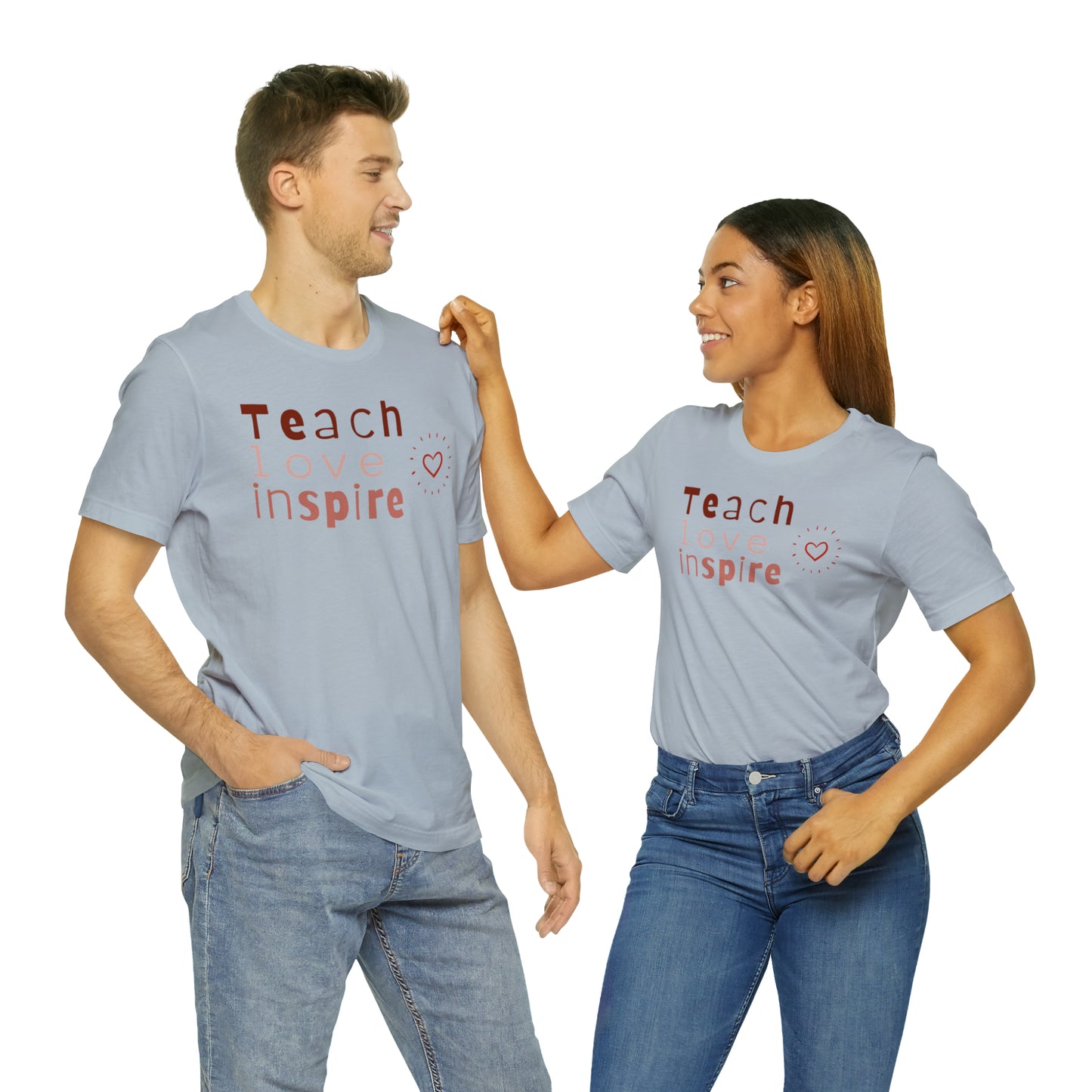 Teach Love Jersey Short Sleeve Tee