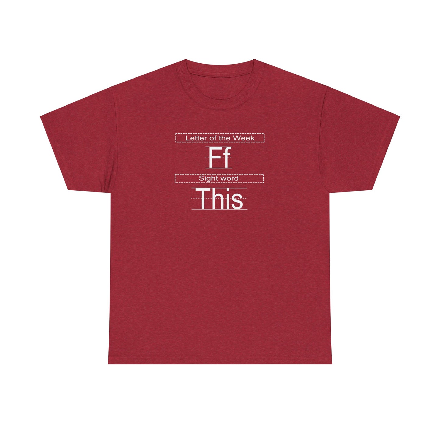 Sight Words Unisex Heavy Cotton Tee