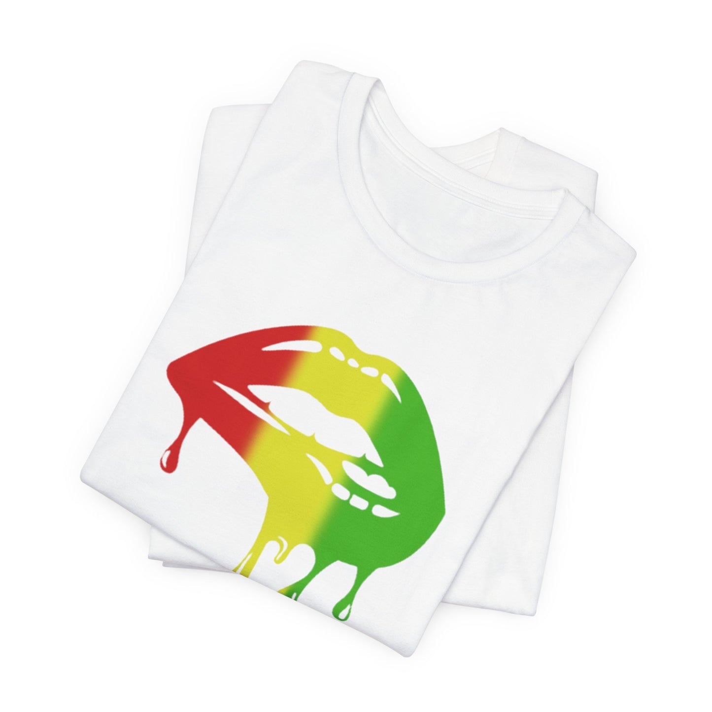 Rasta Lips Unisex Jersey Short Sleeve Tee