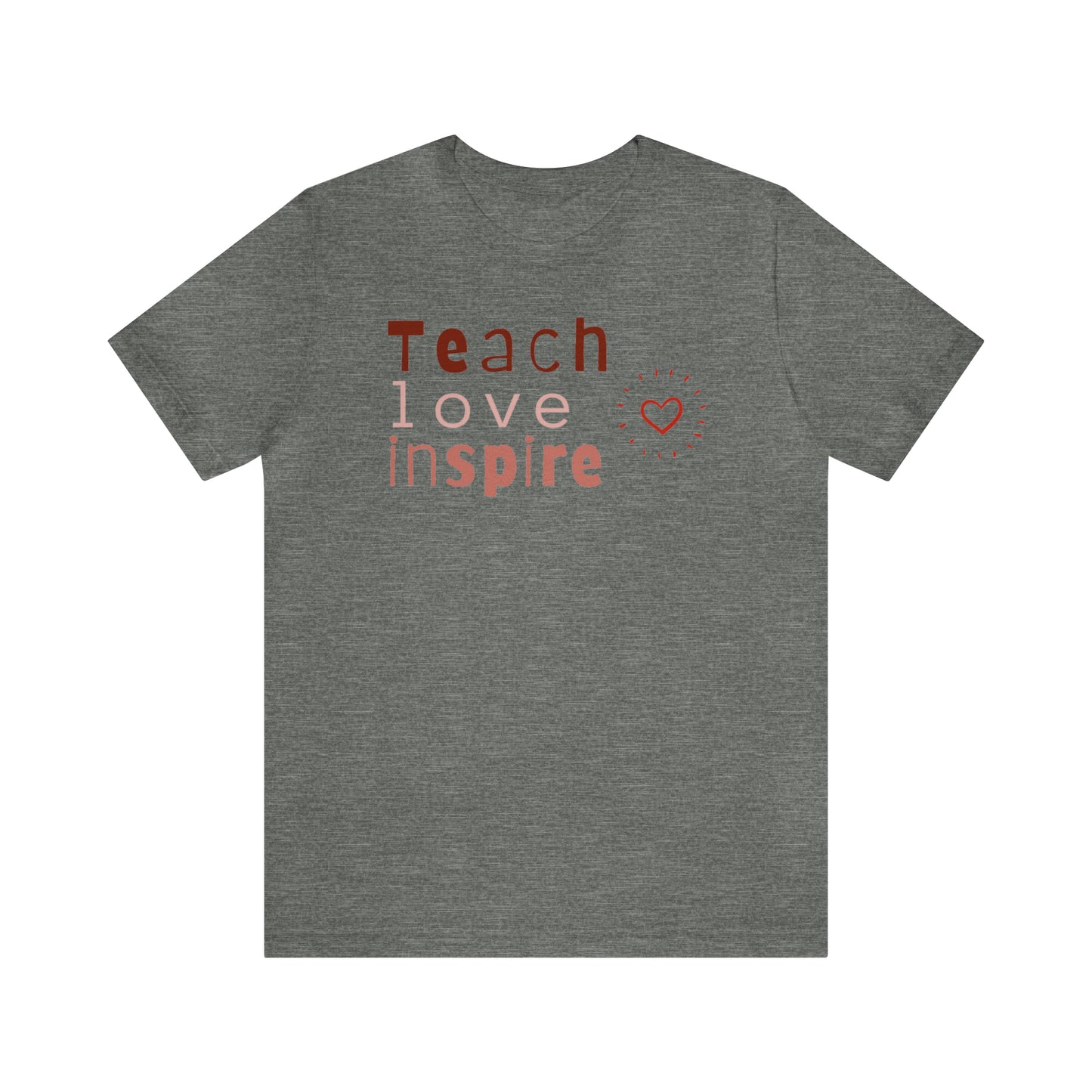 Teach Love Jersey Short Sleeve Tee