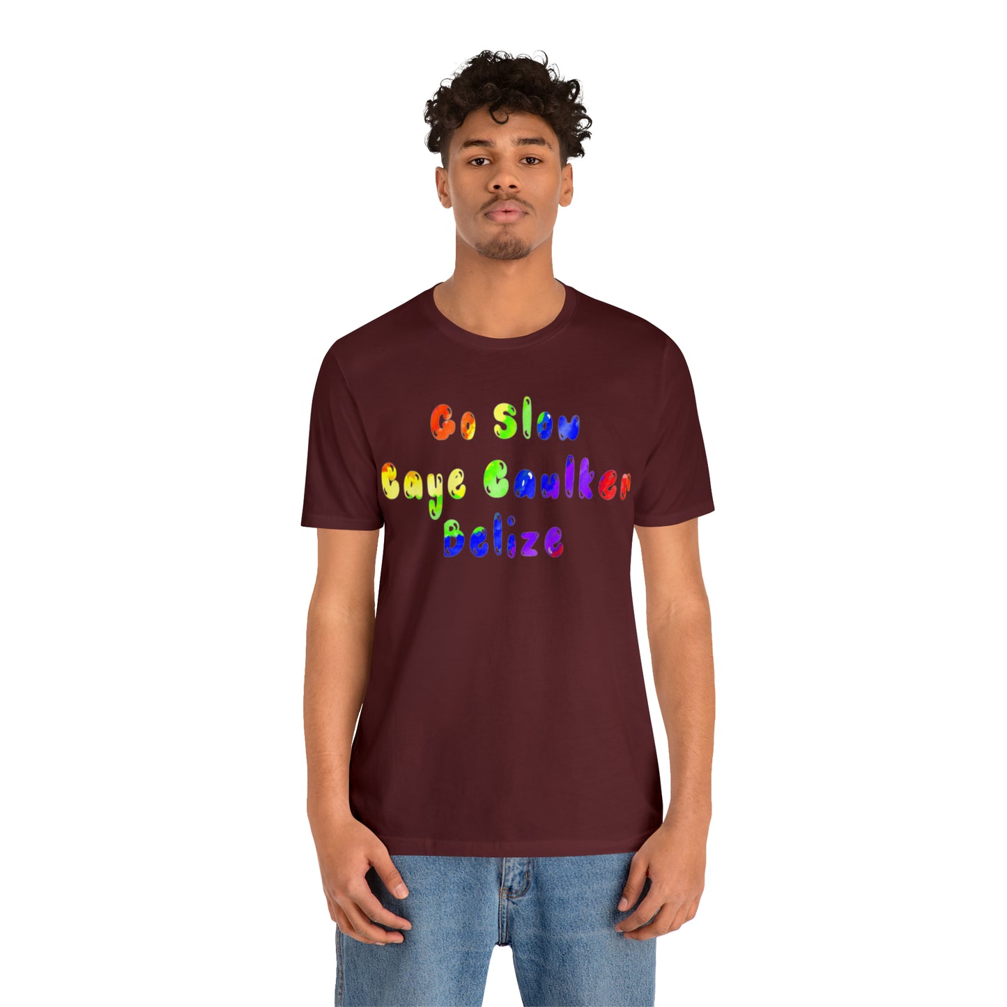 Go Slow Rainbow Unisex Jersey Short Sleeve Tee