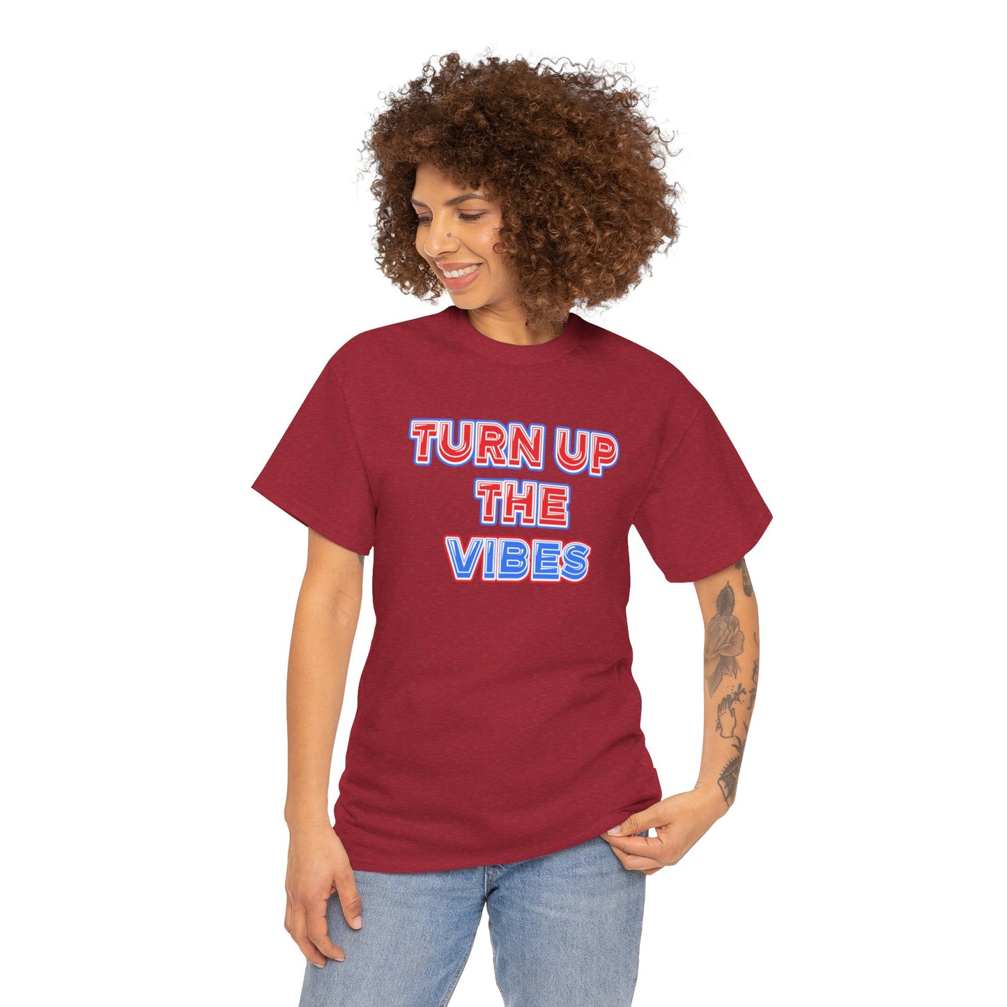 Turn up the vibes Unisex Heavy Cotton Tee