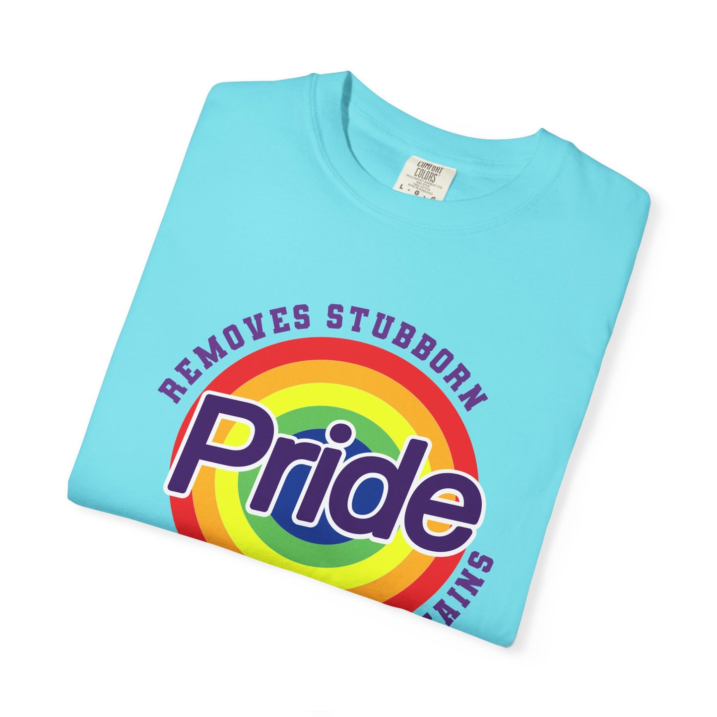 Pride Themed Unisex Garment-Dyed T-Shirt - Removes Stubborn Orange Stains