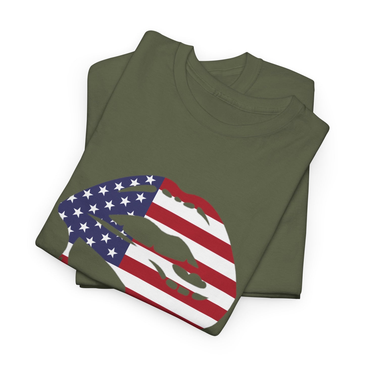 Patriotic Lips Unisex Heavy Cotton Tee