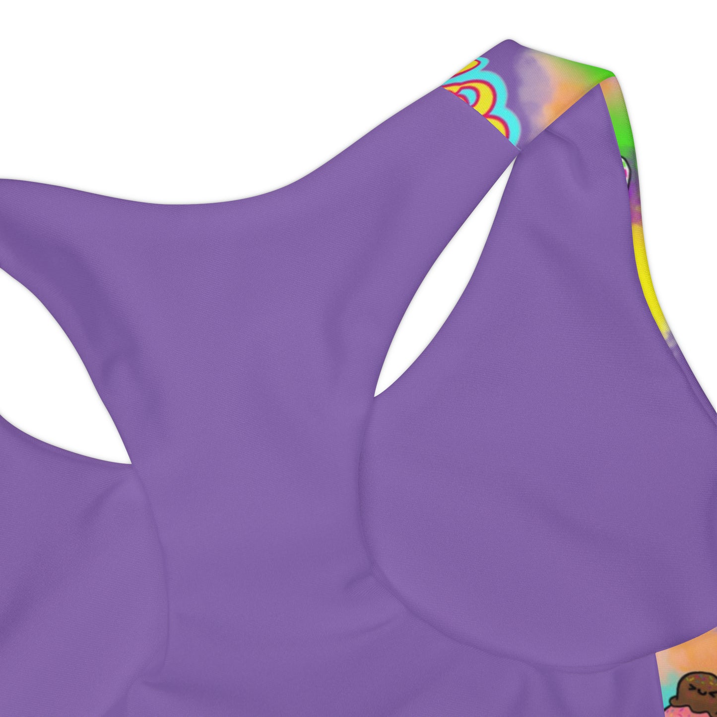 Girls Summer Vibes Two Piece Swimsuit (AOP) Purple