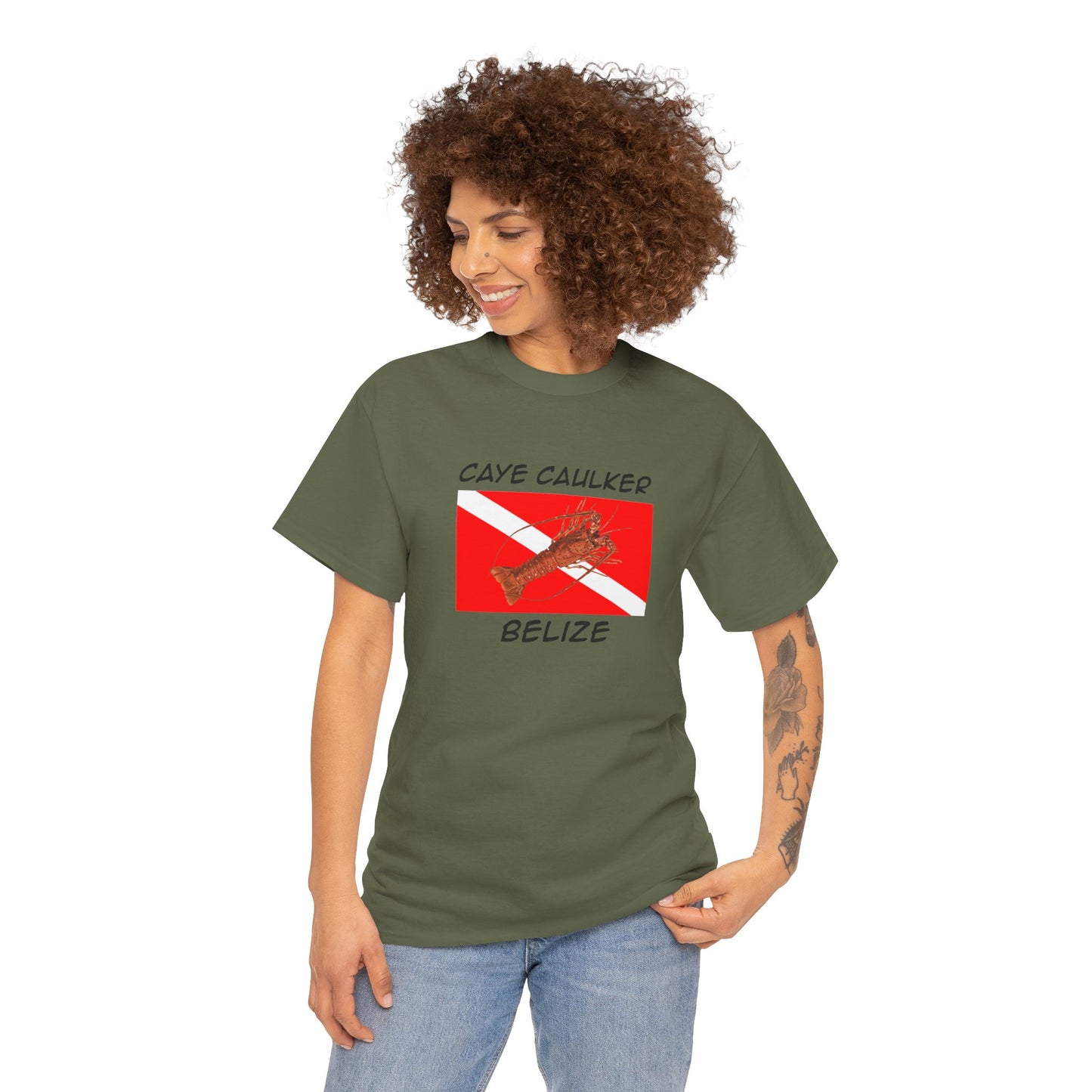Lobster Dive Unisex Heavy Cotton Tee