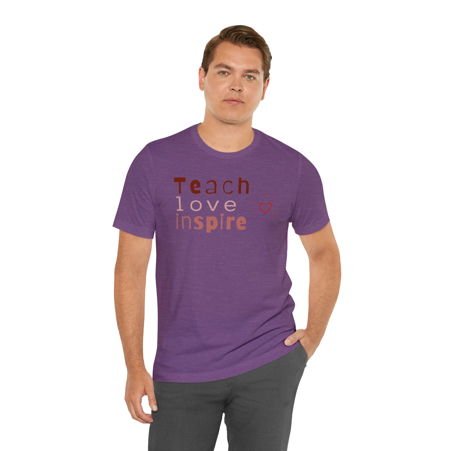 Teach Love Jersey Short Sleeve Tee