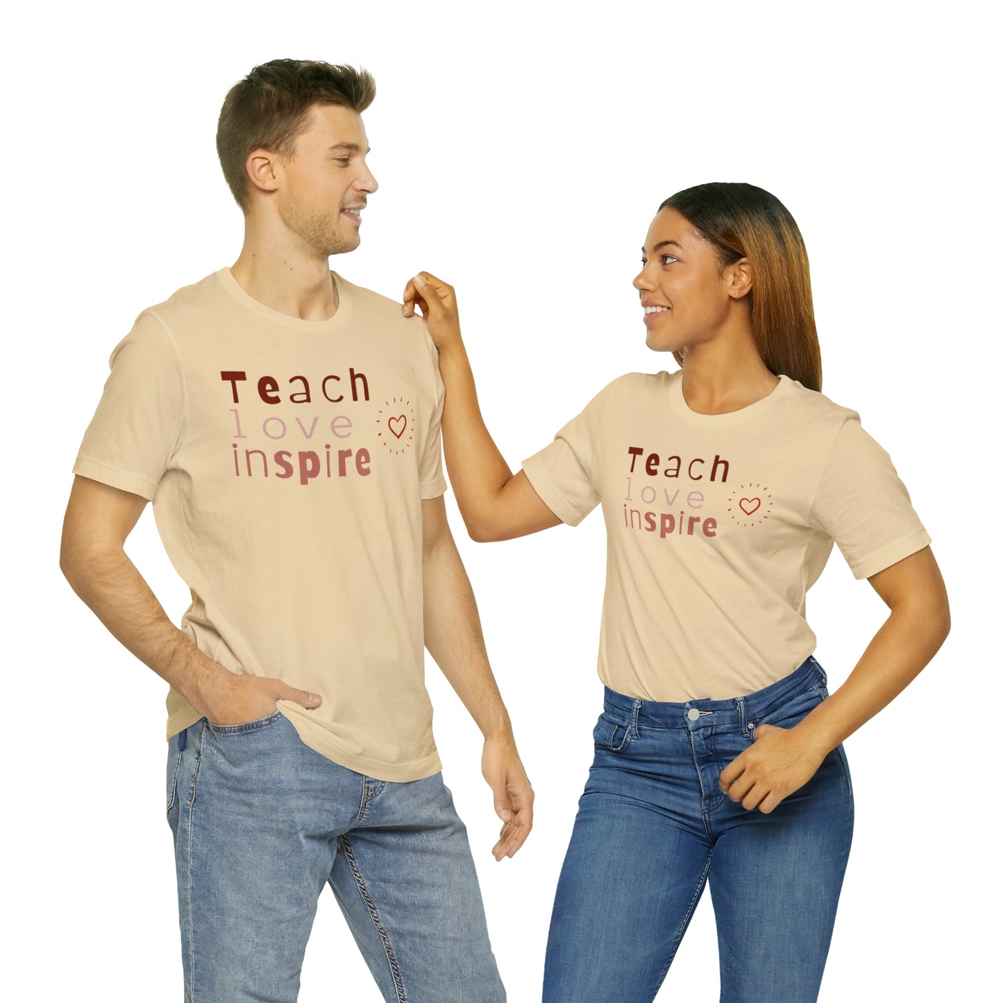 Teach Love Jersey Short Sleeve Tee
