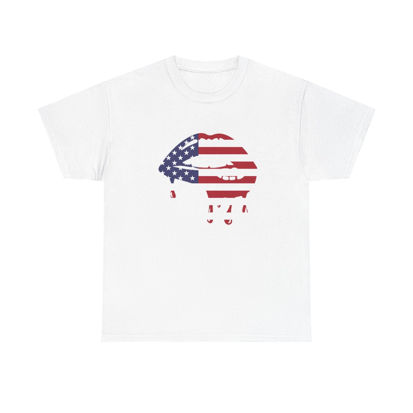 Patriotic Lips Unisex Heavy Cotton Tee