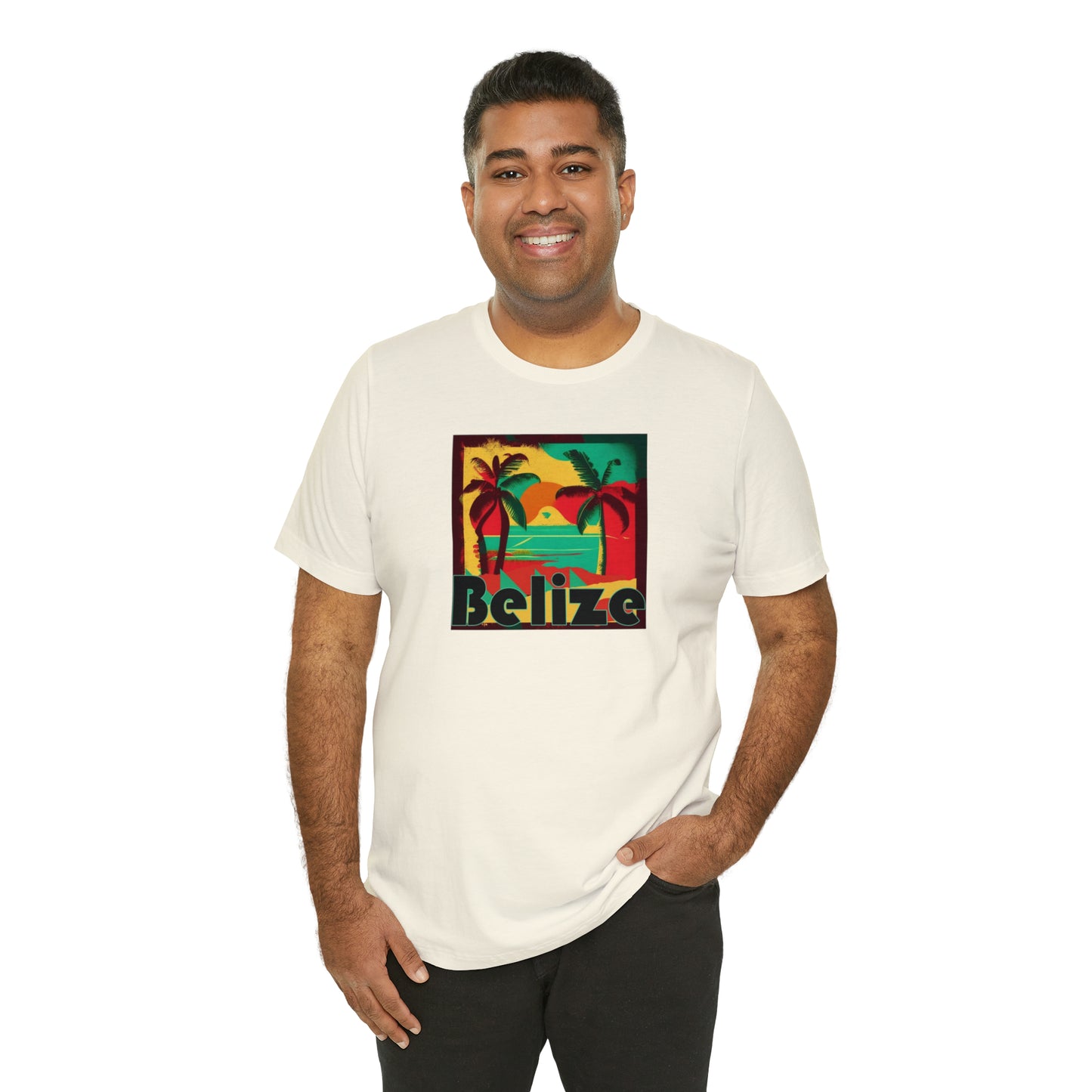 Retro Belize Unisex Jersey Short Sleeve Tee