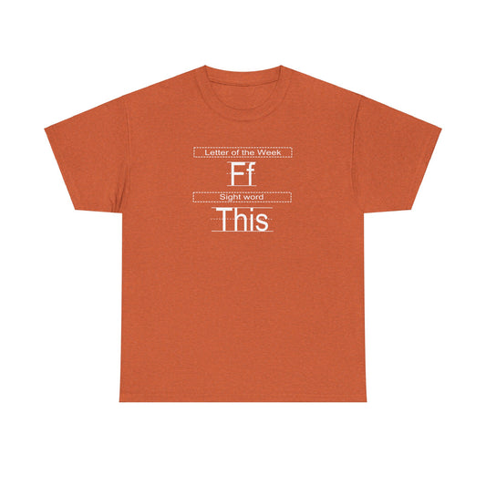 Sight Words Unisex Heavy Cotton Tee