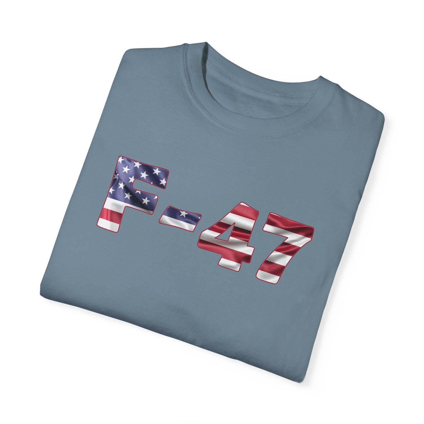 F-47 American Flag Unisex Garment-Dyed T-Shirt