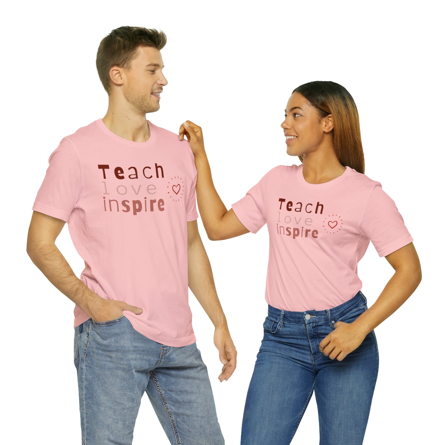 Teach Love Jersey Short Sleeve Tee
