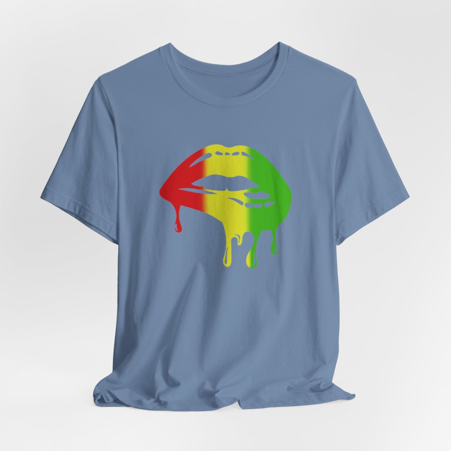 Rasta Lips Unisex Jersey Short Sleeve Tee