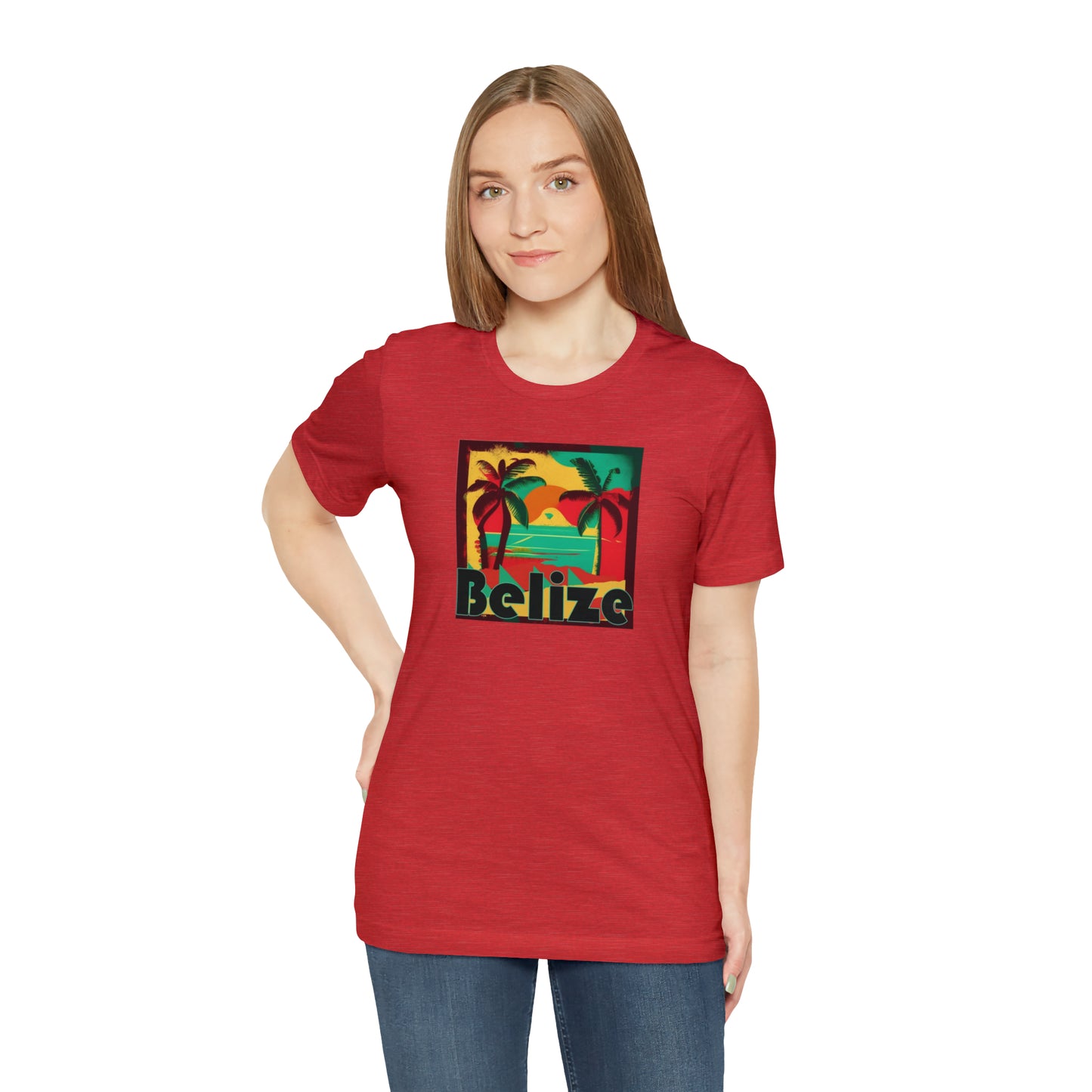 Retro Belize Unisex Jersey Short Sleeve Tee