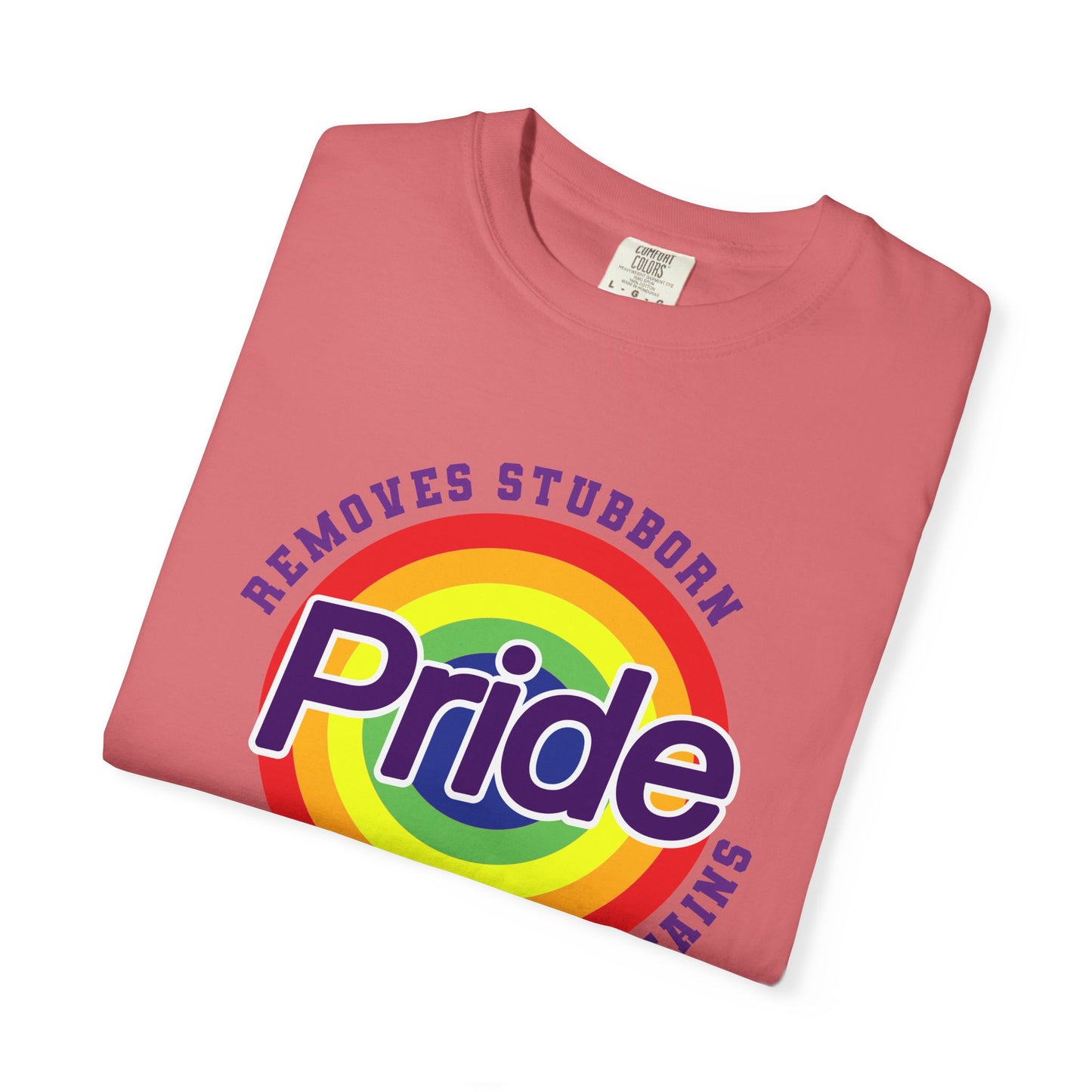 Pride Themed Unisex Garment-Dyed T-Shirt - Removes Stubborn Orange Stains
