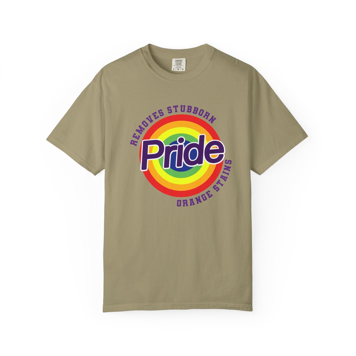 Pride Themed Unisex Garment-Dyed T-Shirt - Removes Stubborn Orange Stains