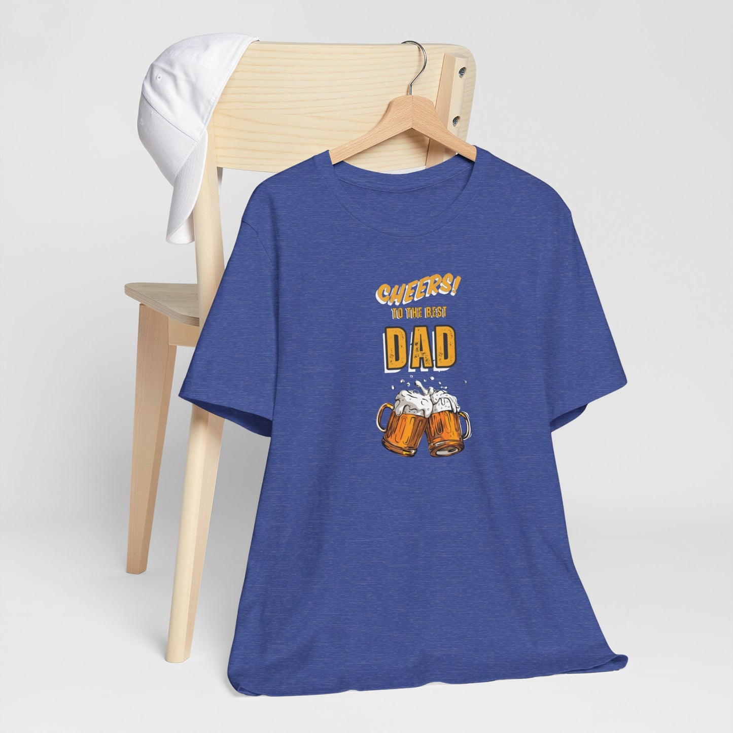 Cheers to the Best Dad Unisex Jersey Short Sleeve Tee