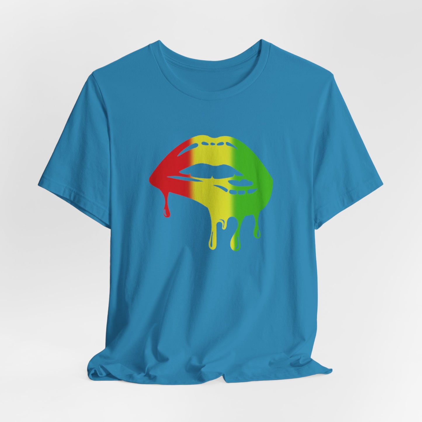 Rasta Lips Unisex Jersey Short Sleeve Tee