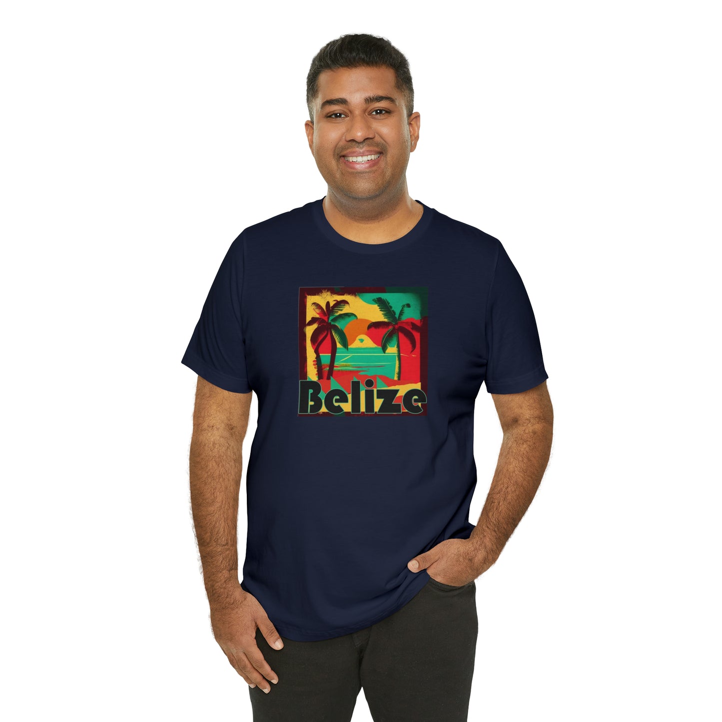 Retro Belize Unisex Jersey Short Sleeve Tee