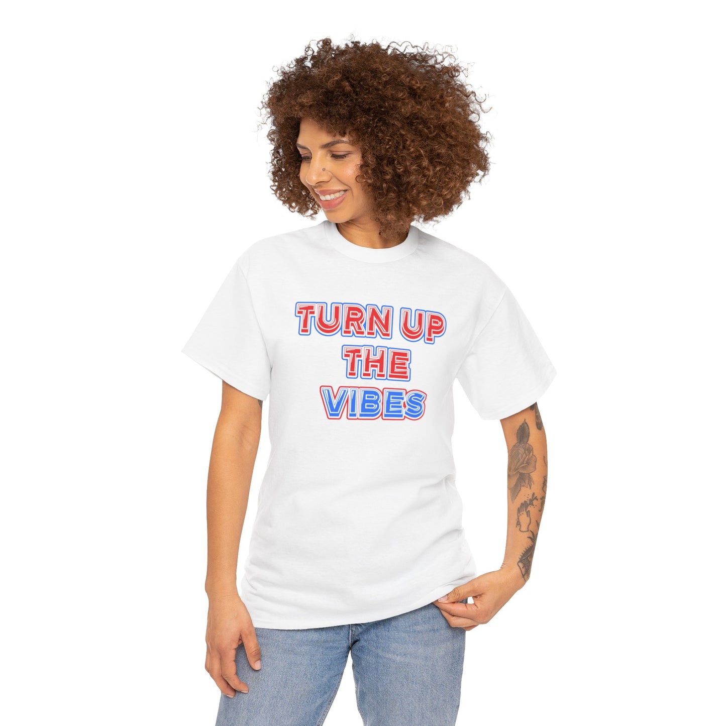 Turn up the vibes Unisex Heavy Cotton Tee