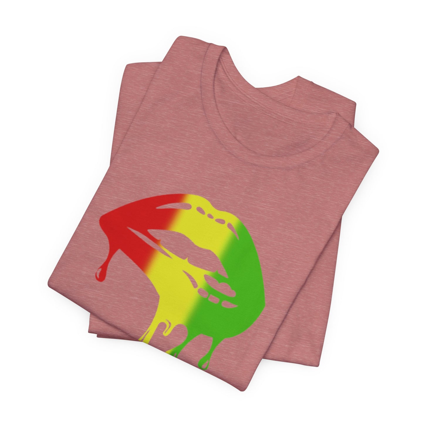 Rasta Lips Unisex Jersey Short Sleeve Tee