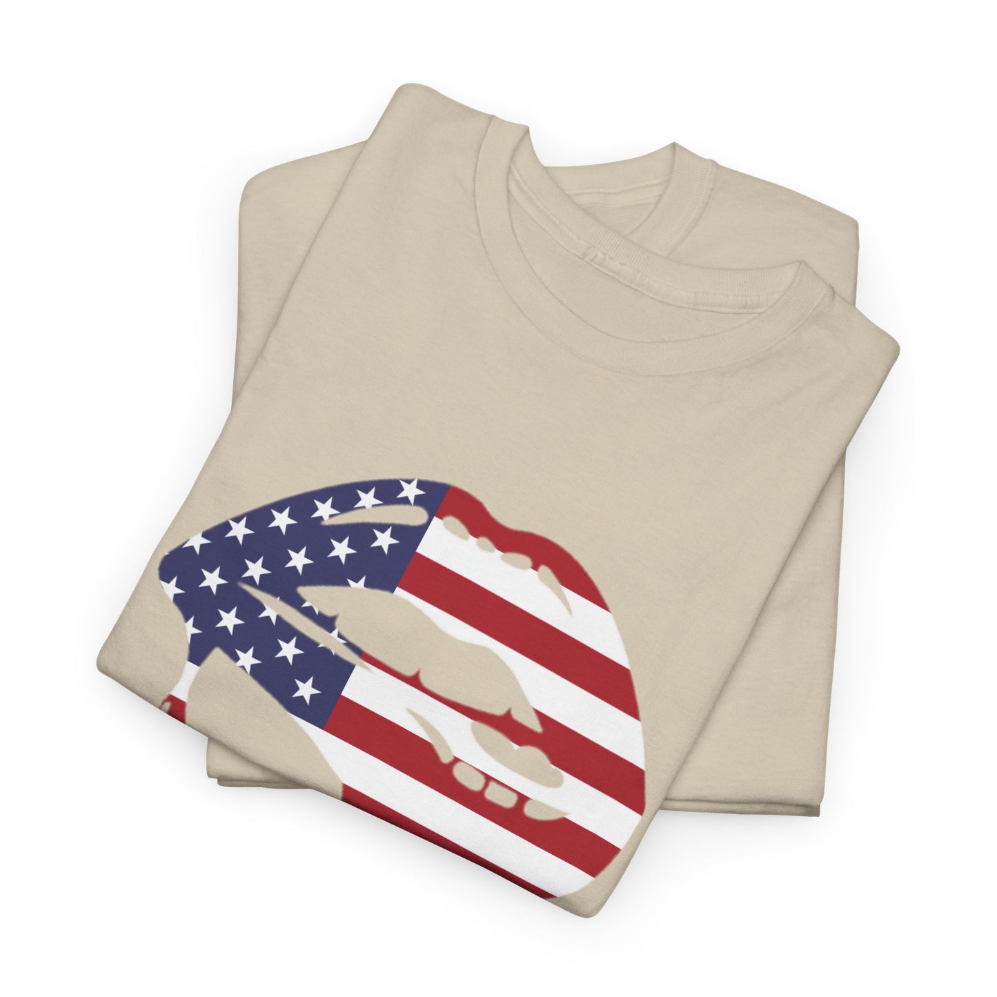 Patriotic Lips Unisex Heavy Cotton Tee