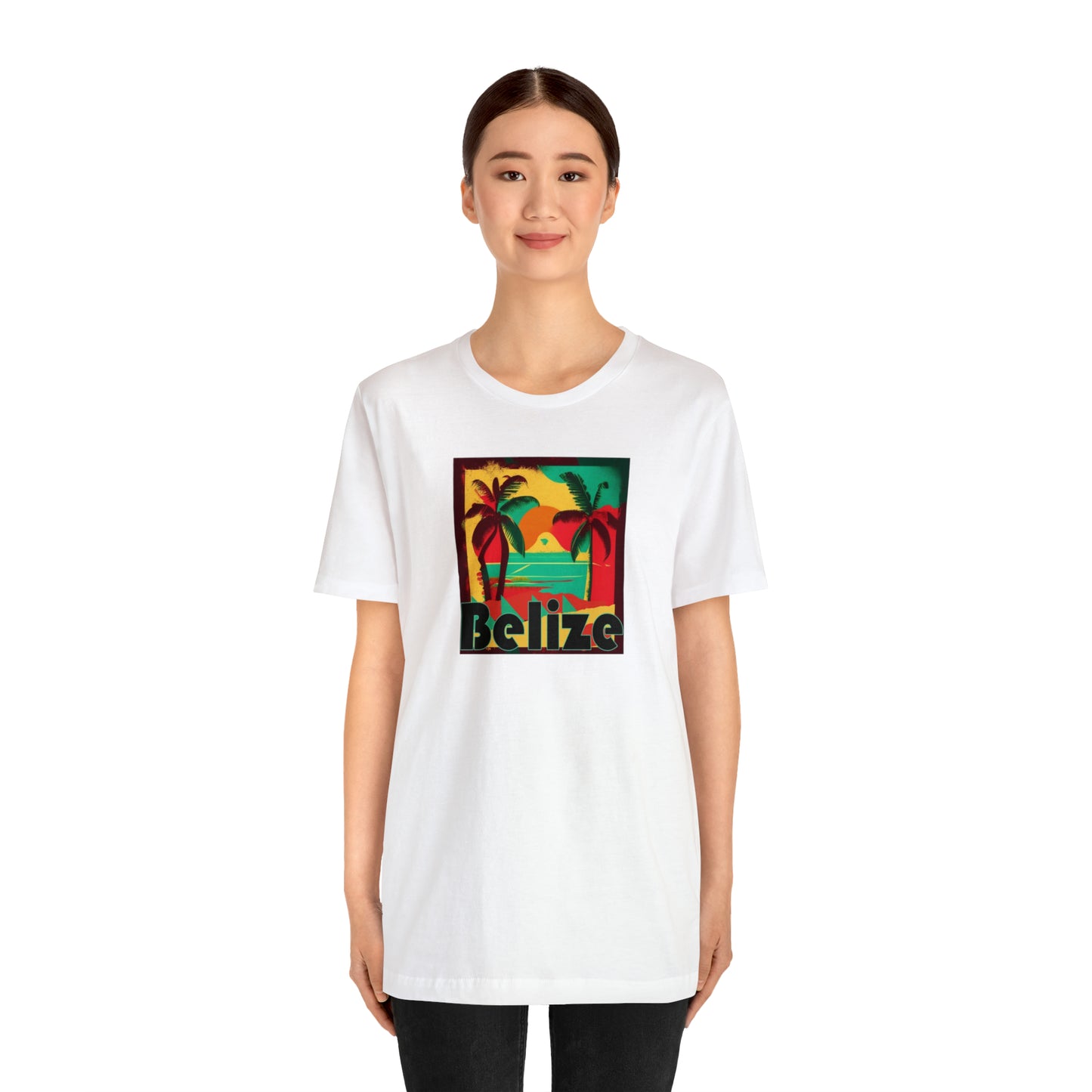 Retro Belize Unisex Jersey Short Sleeve Tee