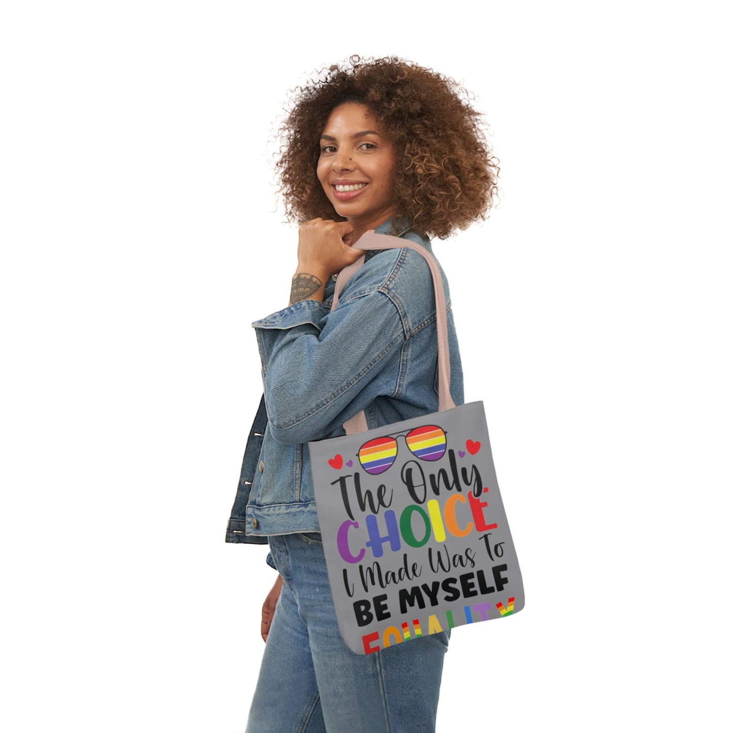Pride Bag double sided  Canvas Tote Bag, 5-Color Straps