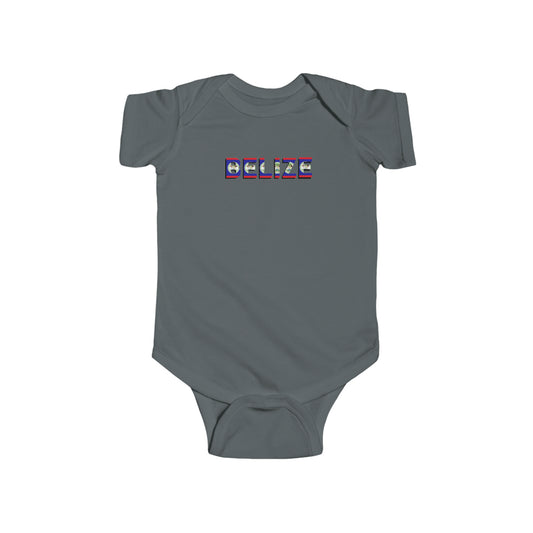 Belize flag Infant Fine Jersey Bodysuit