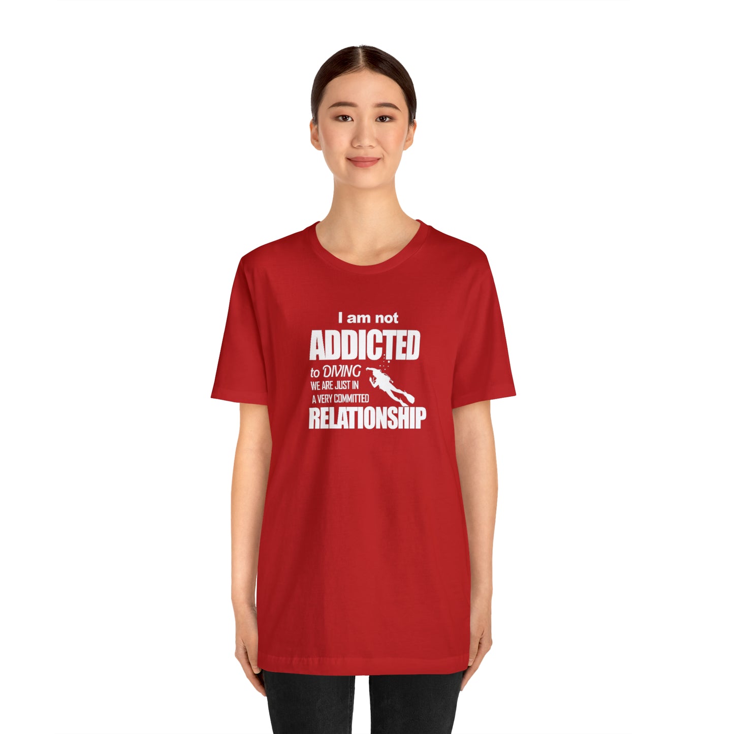 Addicted to diving Jersey Short Sleeve Tee