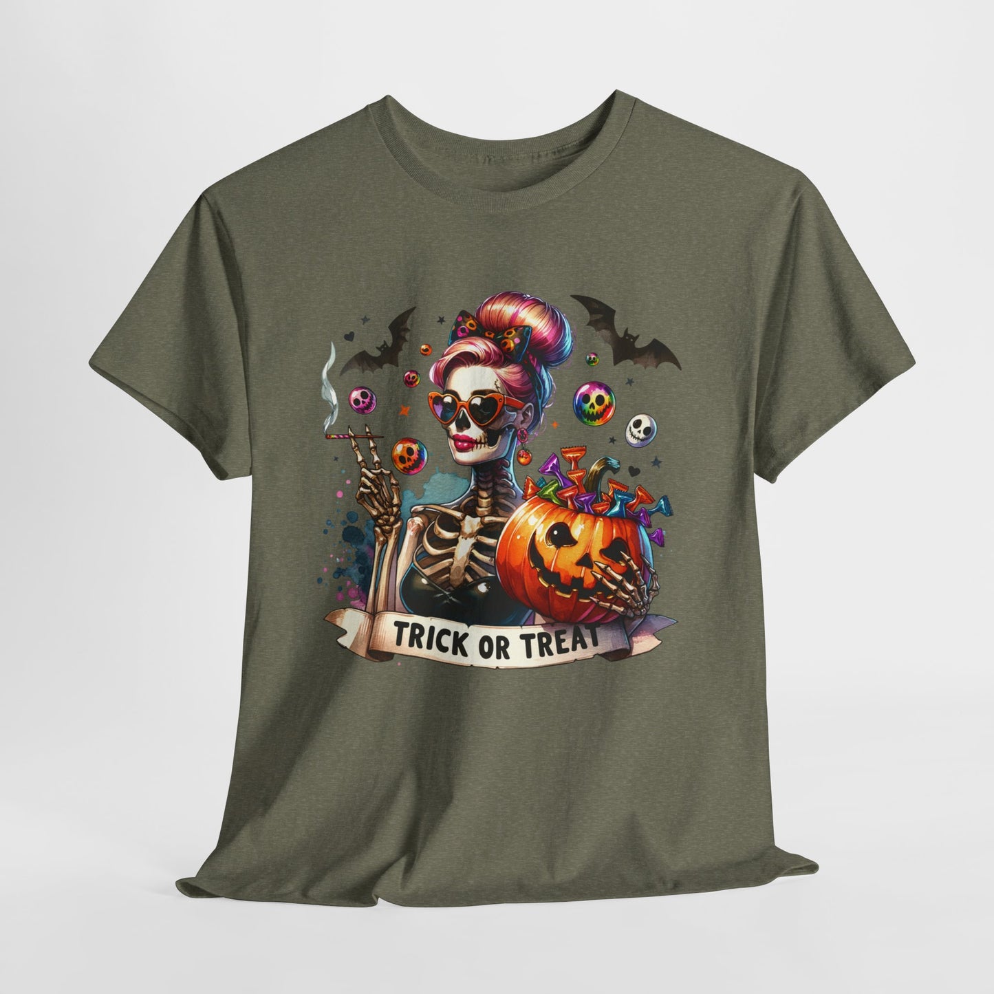 Pumpkin Girl Unisex Heavy Cotton Tee