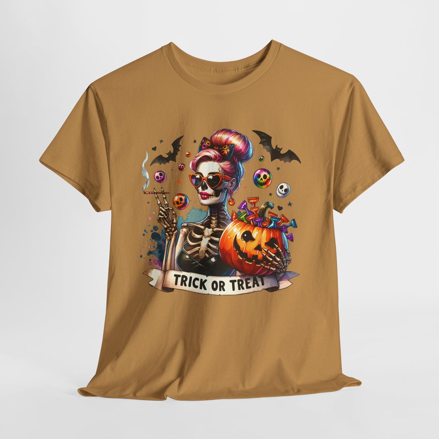 Pumpkin Girl Unisex Heavy Cotton Tee