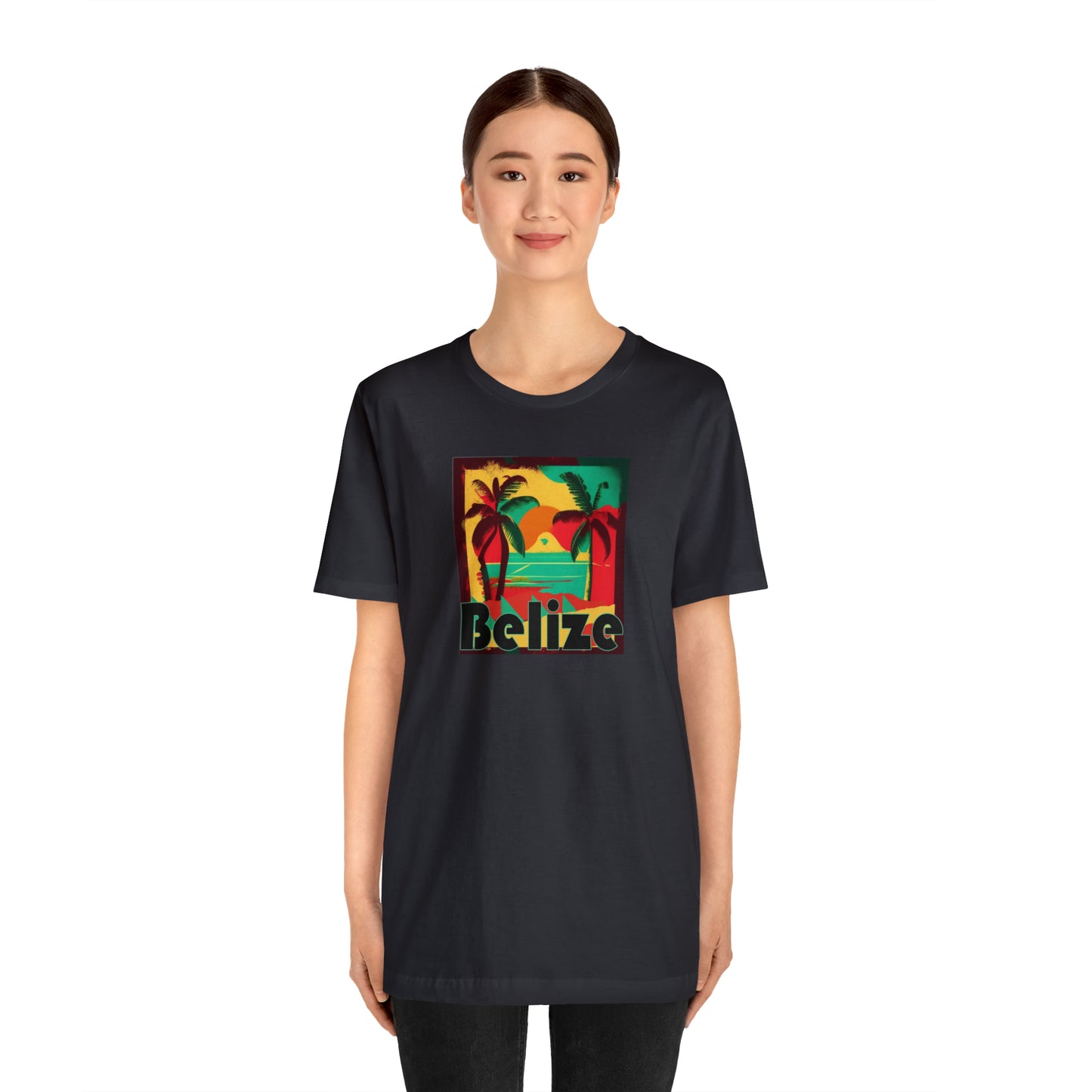 Retro Belize Unisex Jersey Short Sleeve Tee