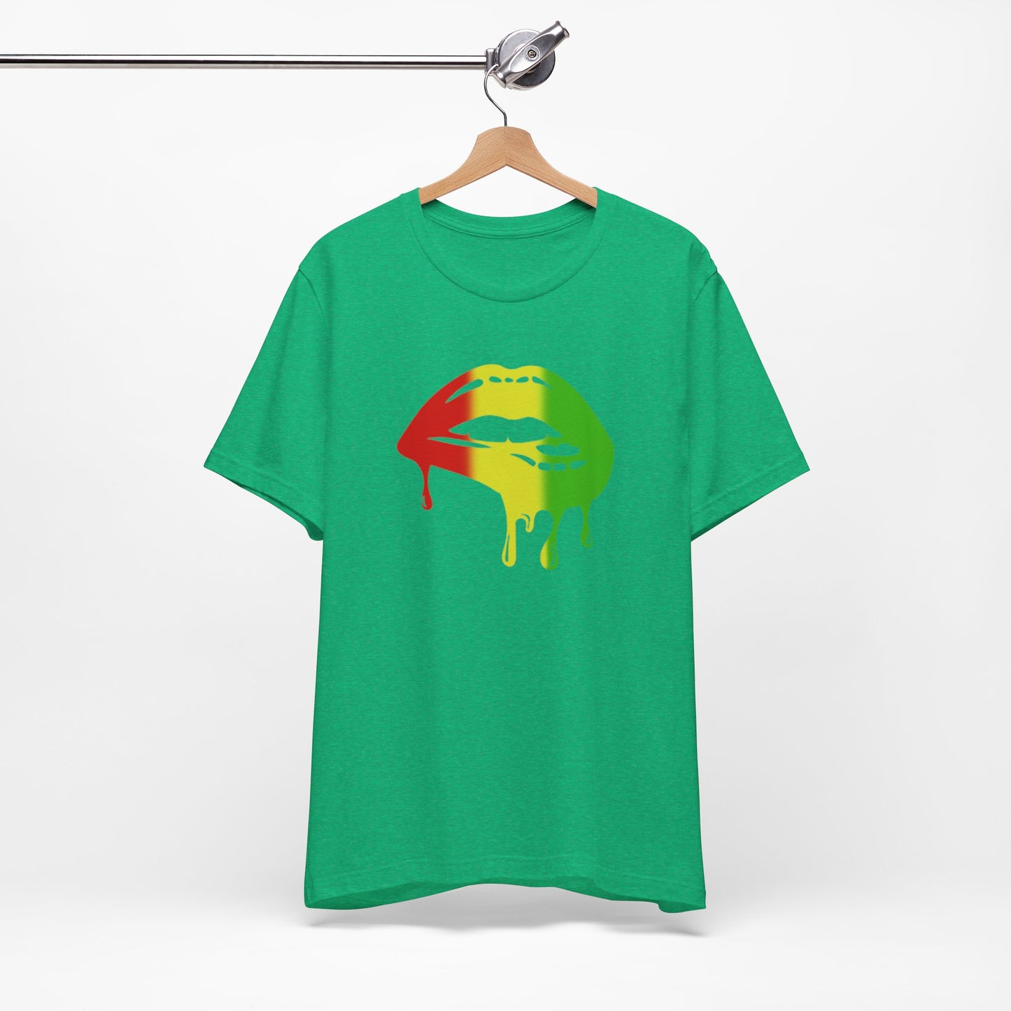 Rasta Lips Unisex Jersey Short Sleeve Tee